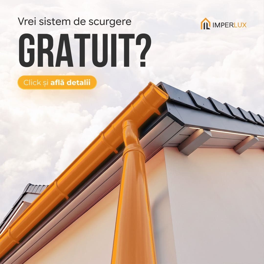 Sistem de scurgere gratuit la comanda de țiglă metalică — până pe 31 iulie
