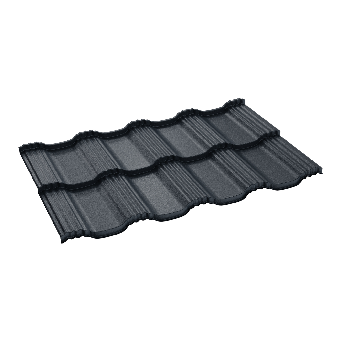 Țiglă metalică Madrid, modul dublu, gri antracit RAL 7016